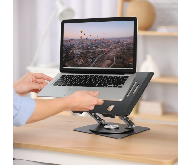 Silver Monkey Aluminiowa obrotowa podstawka pod laptopa Ergo 360 - 1479559 - zdjęcie 7